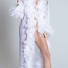 Lingerie * | Be Wicked Deluxe White Feather Robe