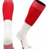 Ncaa Socks * | Best Pirce Tck Long Football Socks Men Youth Boys Over The Calf End Zone