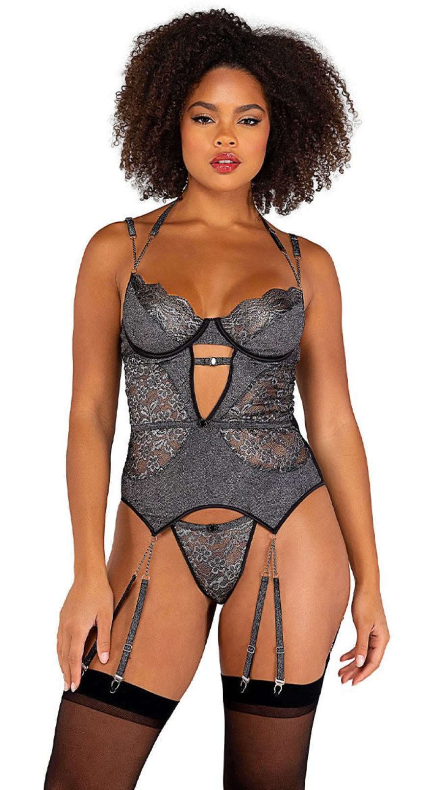 Lingerie * | Roma Sweet Taboo Bustier Set