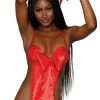 Lingerie * | Dreamgirl Gift Of Pleasure Bow Teddy Set