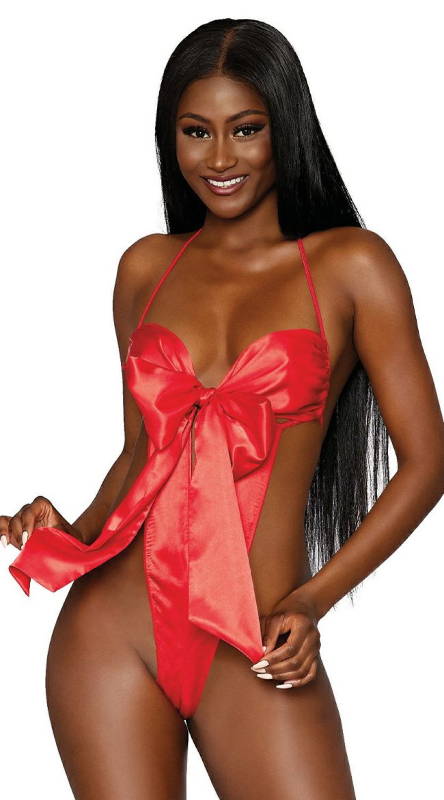 Lingerie * | Dreamgirl Gift Of Pleasure Bow Teddy Set