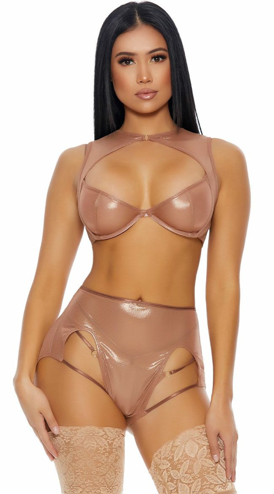 Lingerie * | Forplay Sheer Your Love Bra Set