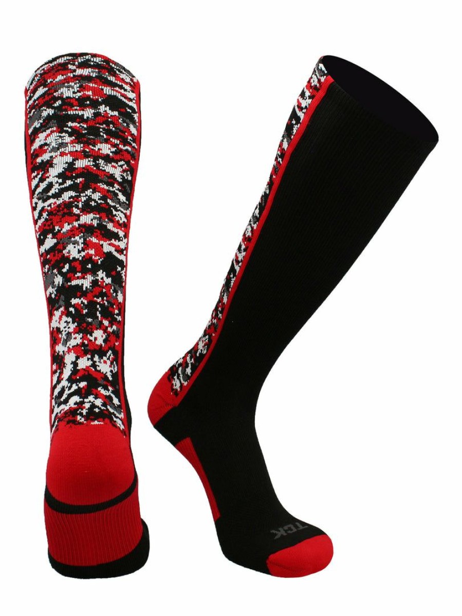 Ncaa Socks * | Best Pirce Tck Digital Camo Socks Over The Calf Baseball Baseball Socks