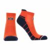 Ncaa Socks * | Promo Tck Auburn Tigers Low Cut Ankle Socks With Tab Orange/Blue/White