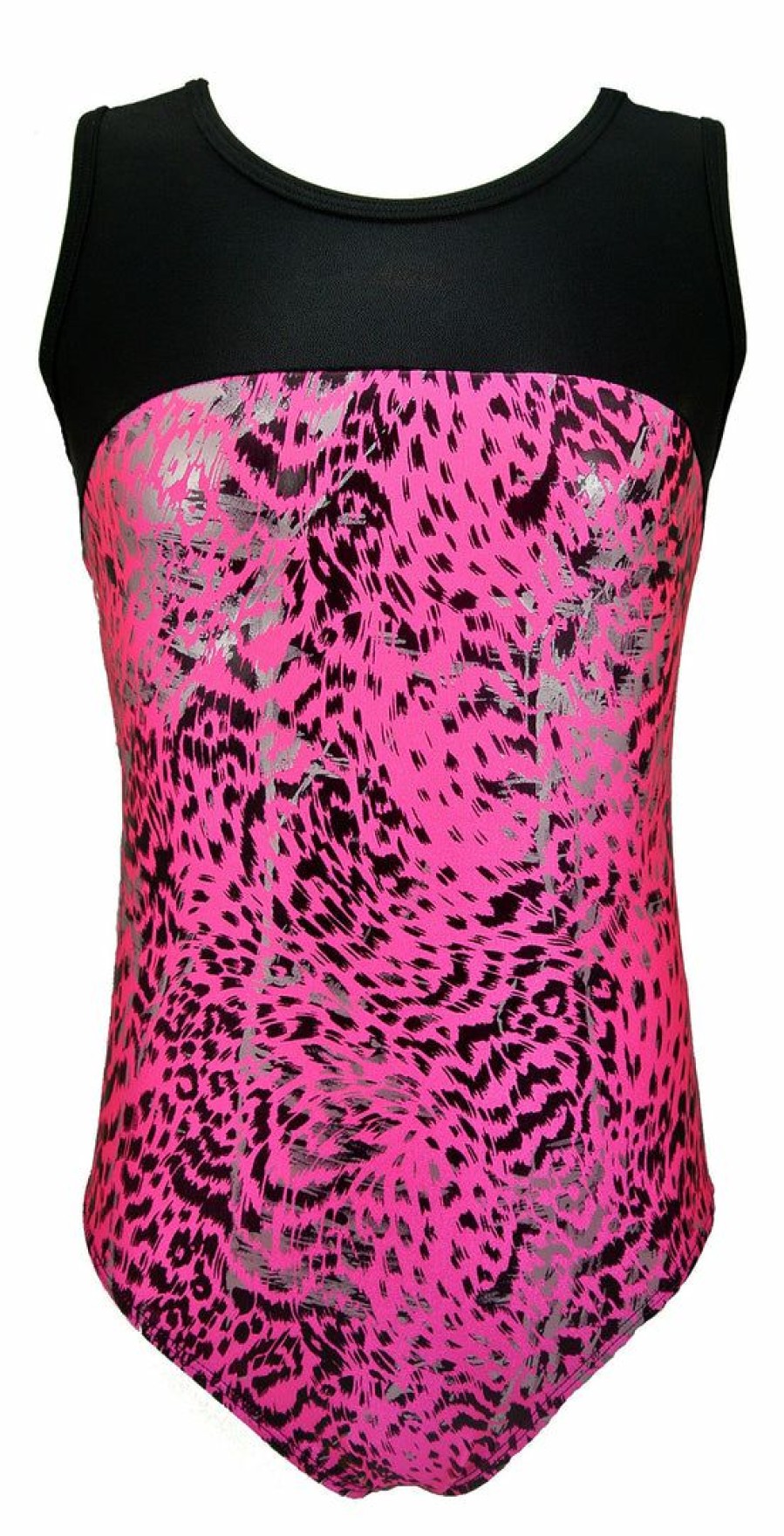 By Sport * | Best Reviews Of Madsportsstuff Leotards Keyhole Style Girls Gymnastics Leotard Shiny Leopard