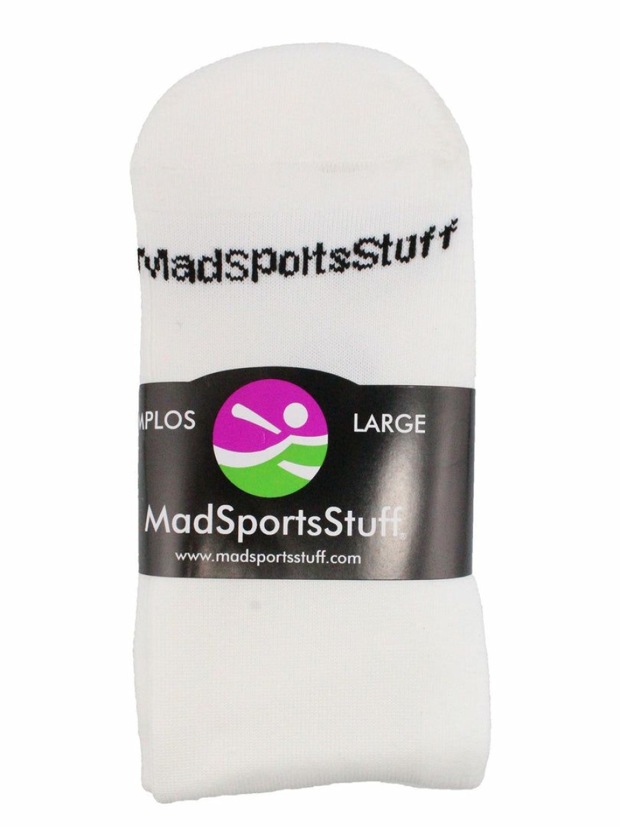 Ncaa Socks * | Best Deal Madsportsstuff Pro Line Under Stirrup Sanitary Liner Baseball Socks White