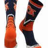 Ncaa Socks * | Best Reviews Of Tck Auburn Tigers Socks Victory Crew All Schools Navy/Orange