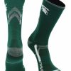 Ncaa Socks * | Outlet Tck All Schools Michigan State Spartans Socks Michigan State University Spartans Champion Crew Socks Green/White