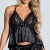 Lingerie * | Seven 'Til Midnight Enticing Words Satin Cami Set