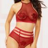 Lingerie * | Seven 'Til Midnight Burgundy Babe Bra Set