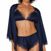 Lingerie * | Dreamgirl Luxurious Slumber Pajama And Robe Set