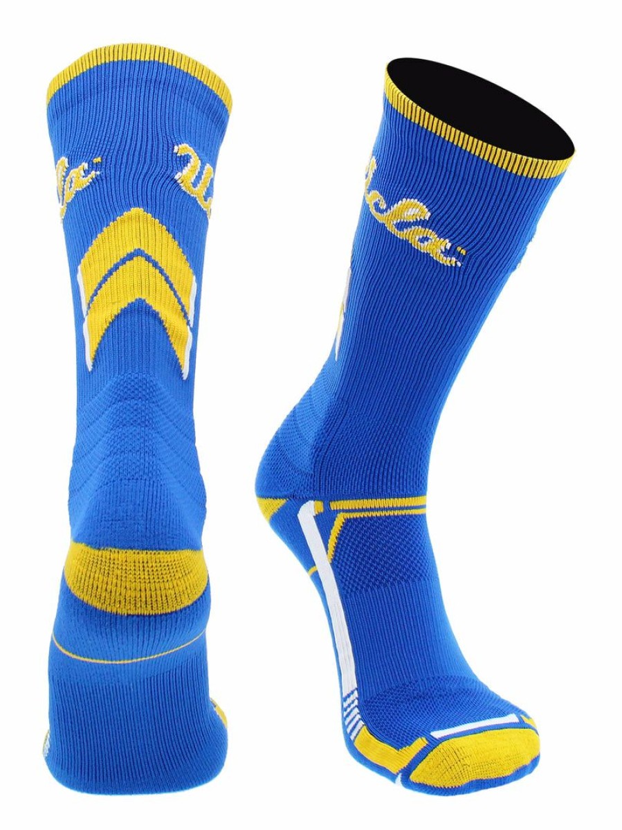 Ncaa Socks * | Brand New Tck Ucla Bruins Socks University Of California Los Angeles Bruins Champion Crew Socks Ucla Blue/Gold