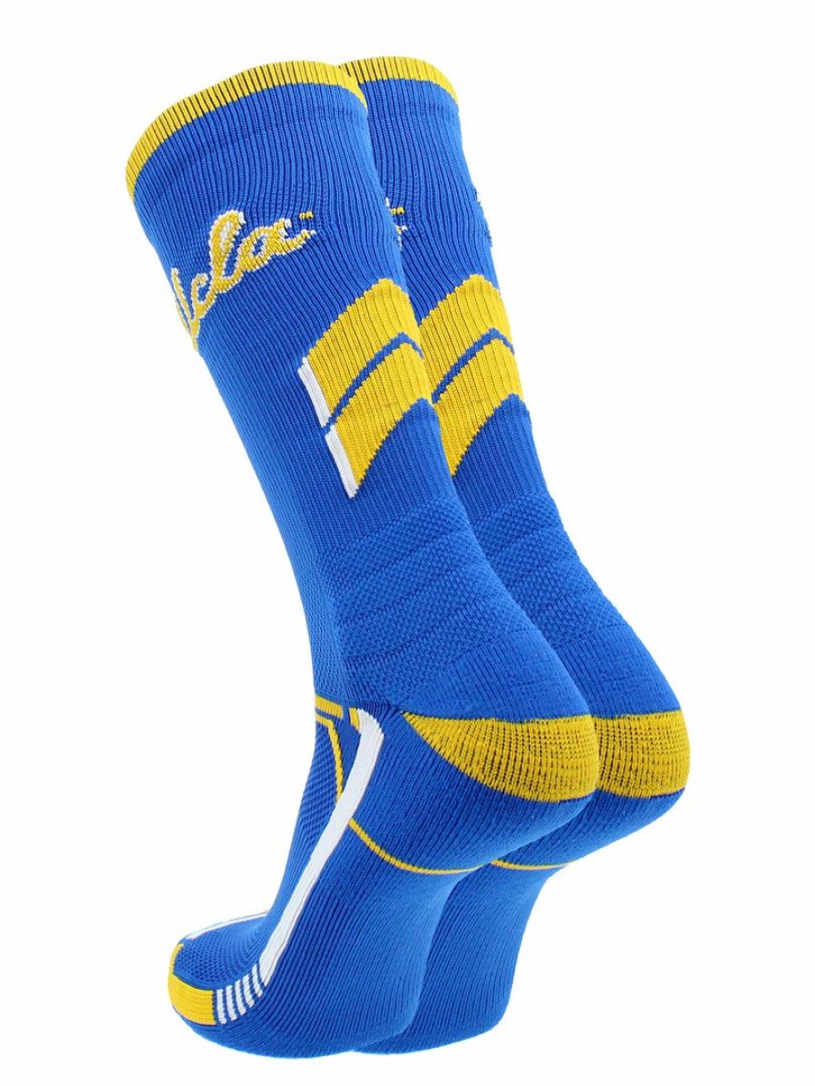 Ncaa Socks * | Brand New Tck Ucla Bruins Socks University Of California Los Angeles Bruins Champion Crew Socks Ucla Blue/Gold