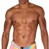 Dancewear * | Roma Men'S Rainbow Runner Shorts