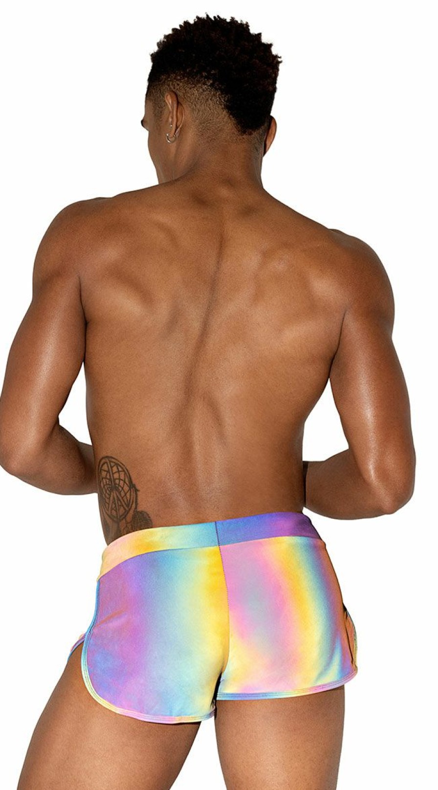 Dancewear * | Roma Men'S Rainbow Runner Shorts