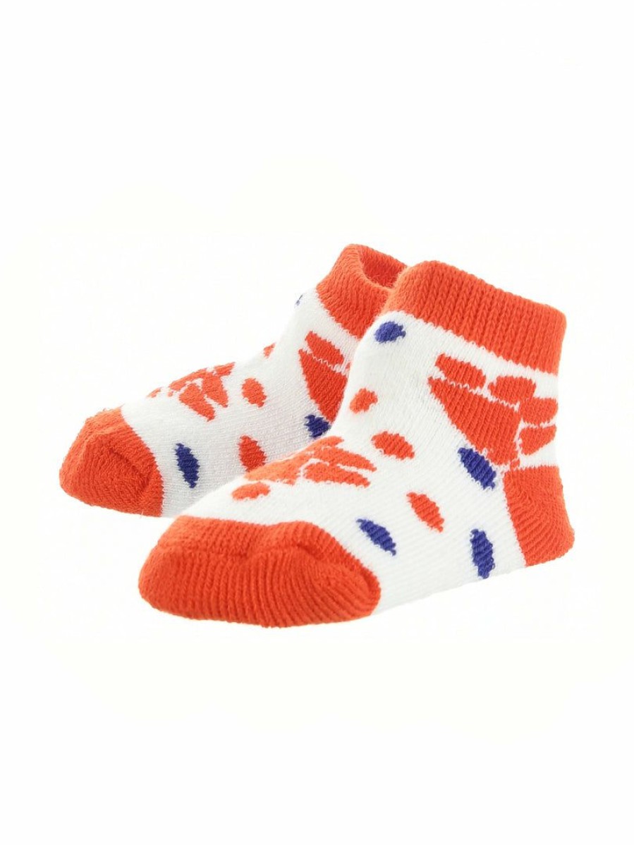 Ncaa Socks * | Wholesale Tck Clemson Tigers Toddler Socks Low Cut Little Fan All Schools Orange/Purple/White