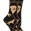 Ncaa Socks * | Buy Whd Crazy Socks Crew Golden Retriever Socks For Women Gift For Dog Lovers