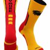 Ncaa Socks * | Top 10 Tck Baltimore Socks Crew Length Bmore Strong Socks Gold/Scarlet/Black