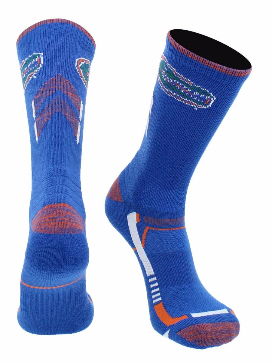 Ncaa Socks * | Best Deal Tck Florida Gators Socks University Of Florida Gators Champion Crew Socks All Schools Blue/Orange