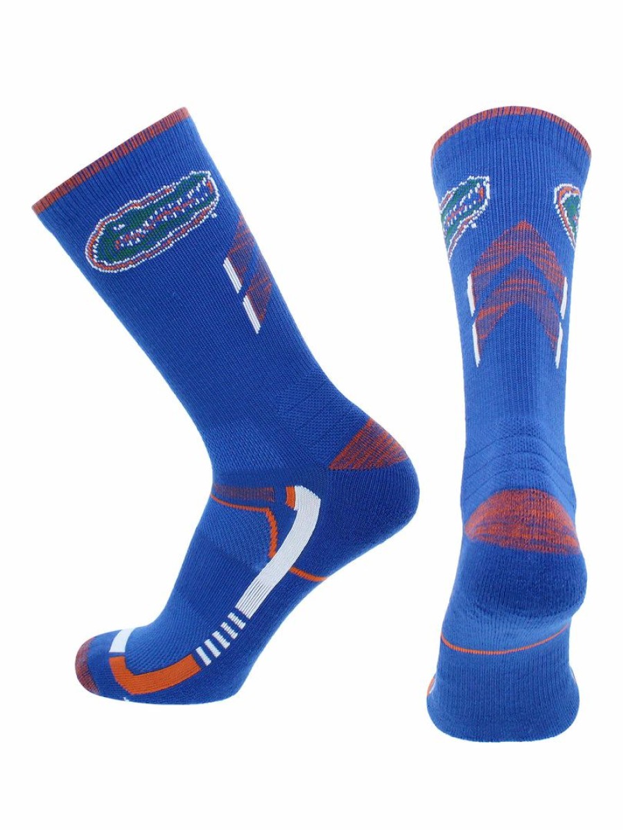 Ncaa Socks * | Best Deal Tck Florida Gators Socks University Of Florida Gators Champion Crew Socks All Schools Blue/Orange