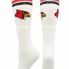 Ncaa Socks * | Budget Tck Louisville Cardinals Socks Throwback Tube All Schools White/Red