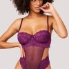 Lingerie * | Yandy Purple Perfection Teddy