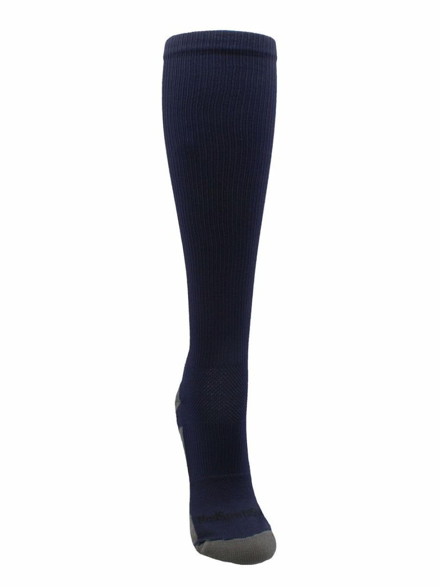 Ncaa Socks * | Hot Sale Madsportsstuff Navy Player Id Custom Number Over The Calf Socks For Softball Baseball Football Boys And Girls Softball Socks