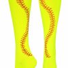 Ncaa Socks * | Buy Madsportsstuff Softball Socks With Stitches For Girls Or Women Knee High Length