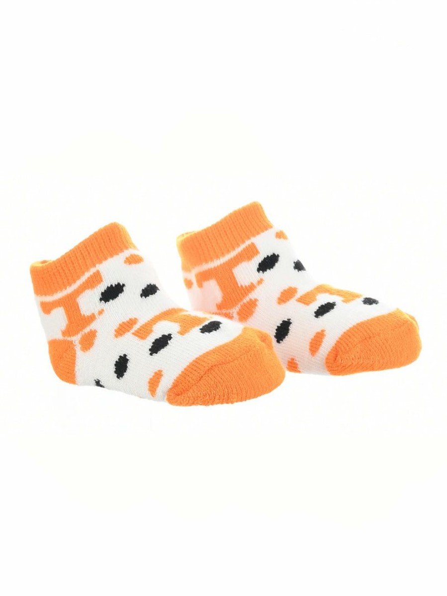 Ncaa Socks * | Wholesale Tck Tennessee Volunteers Toddler Socks Low Cut Little Fan All Schools Orange/Black/White