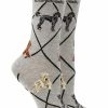 Ncaa Socks * | Outlet Whd Labradoodle Socks For Women Gift For Dog Lovers Crazy Socks Crew Gray