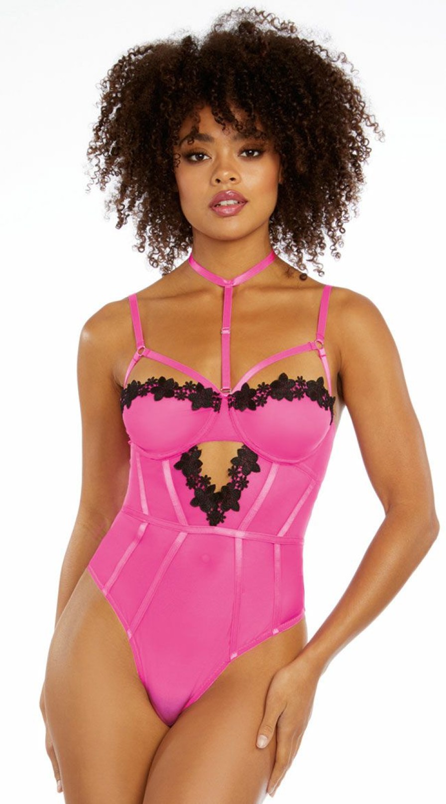 Lingerie * | Dreamgirl Never Ending Neon Teddy