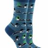 Ncaa Socks * | Discount Whd Loon Bird Socks For Women Gift For Bird Lovers Blue