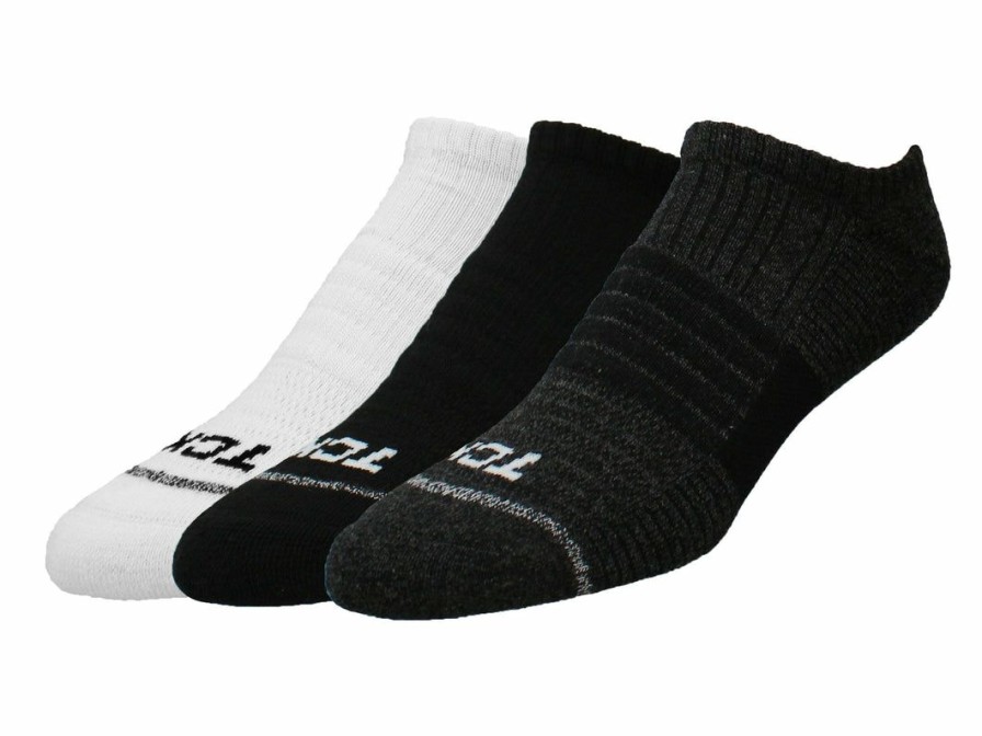 Ncaa Socks * | New Tck Running Socks Low Cut No Show Ankle Socks For Men And Women 3-Pack Athletic Socks For Running, Walking- Made From Recycled Materials Black/White/Graphite-3 Pair