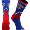 Ncaa Socks * | Outlet Tck Kansas Jayhawks Socks Victory Crew All Schools Blue/Crimson