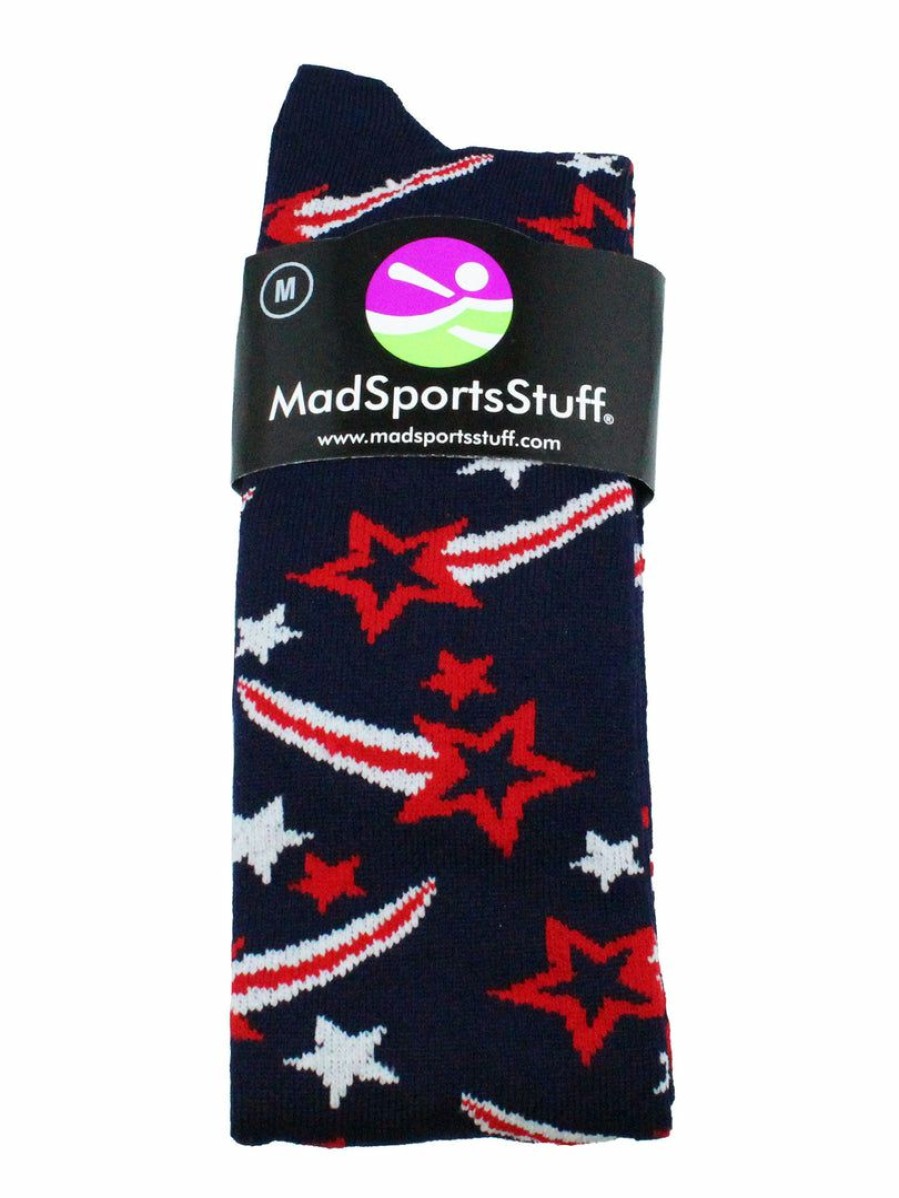 Ncaa Socks * | Buy Madsportsstuff Shooting Star Over The Calf Athletic Socks (Multiple Colors)