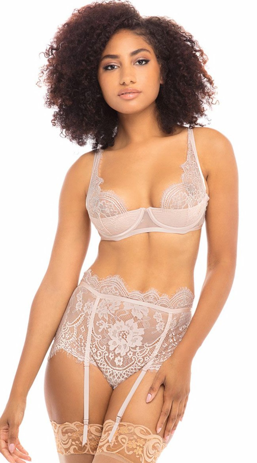 Lingerie * | Oh La La Cheri Can'T Look Away Skirted Bra Set