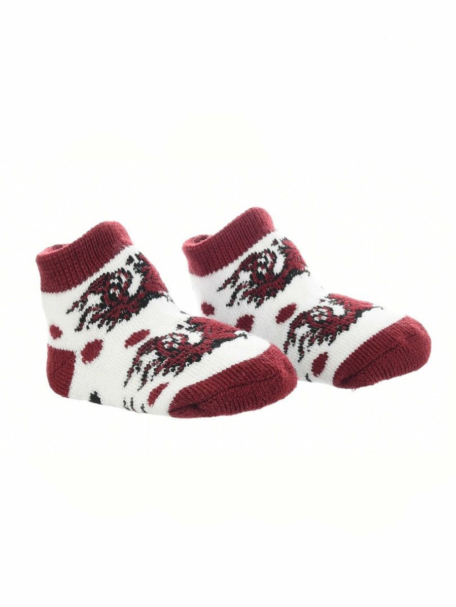 Ncaa Socks * | New Tck South Carolina Fighting Gamecocks Toddler Socks Low Cut Little Fan All Schools Garnet/Black/White