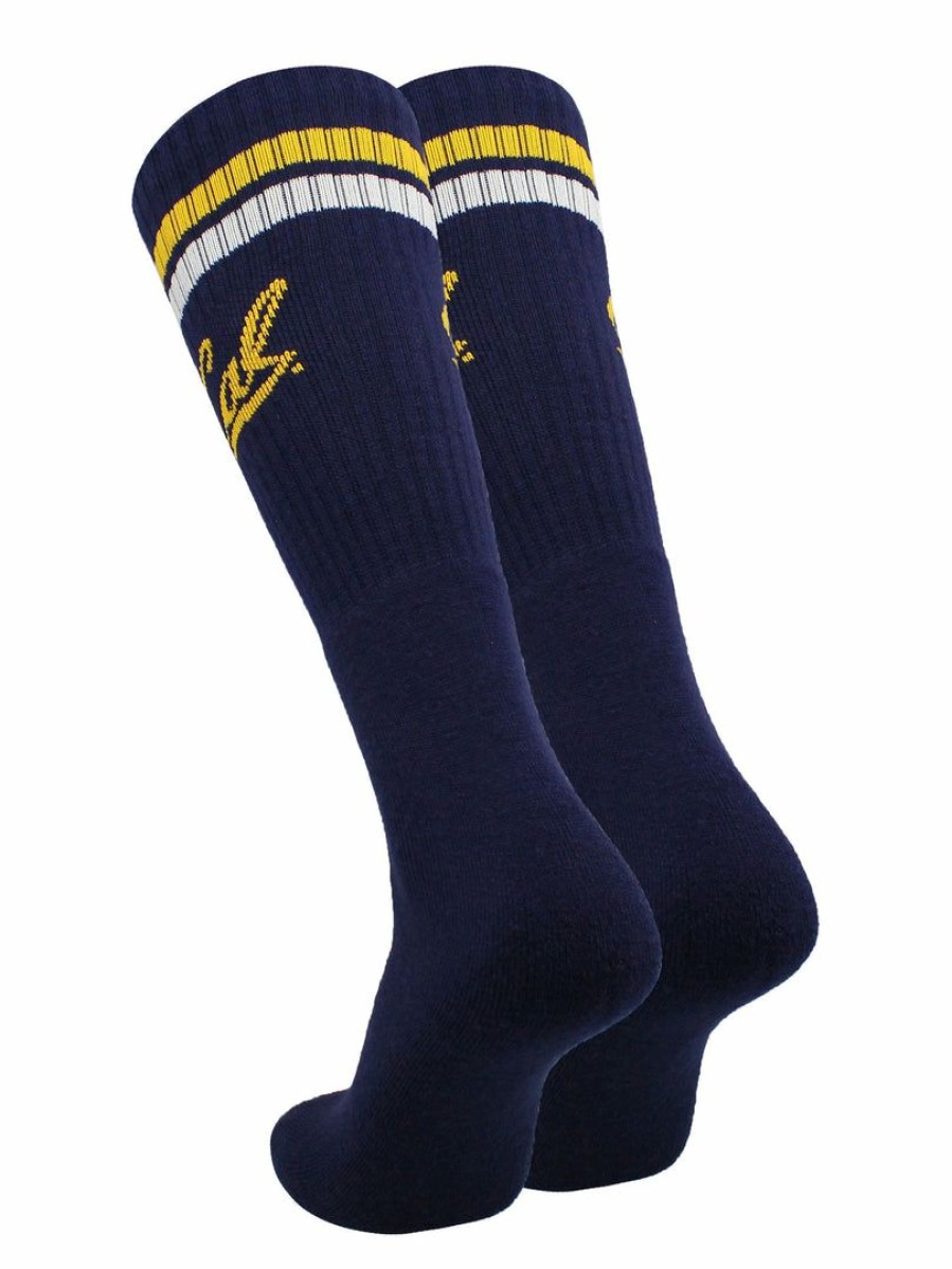 Ncaa Socks * | Best Reviews Of Tck Cal Berkeley Bears Socks Throwback Tube Navy/Gold