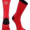 Ncaa Socks * | Best Reviews Of Tck All Schools San Diego State Socks San Diego State University Aztecs Socks Campus Legend Crew Length Scarlet/Black