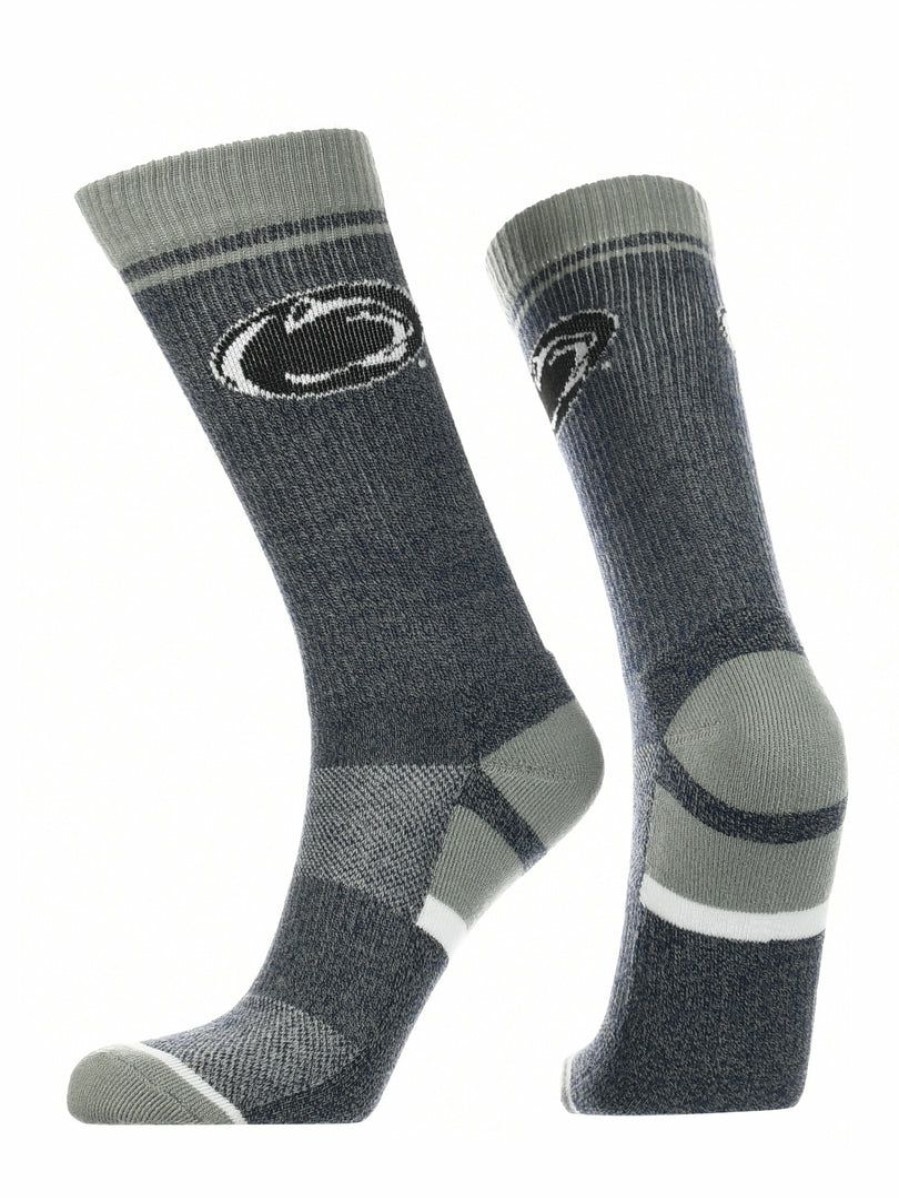 Ncaa Socks * | Best Sale Tck Penn State Nittany Lions Socks Victory Parade Crew Length All Schools Navy/Grey/White