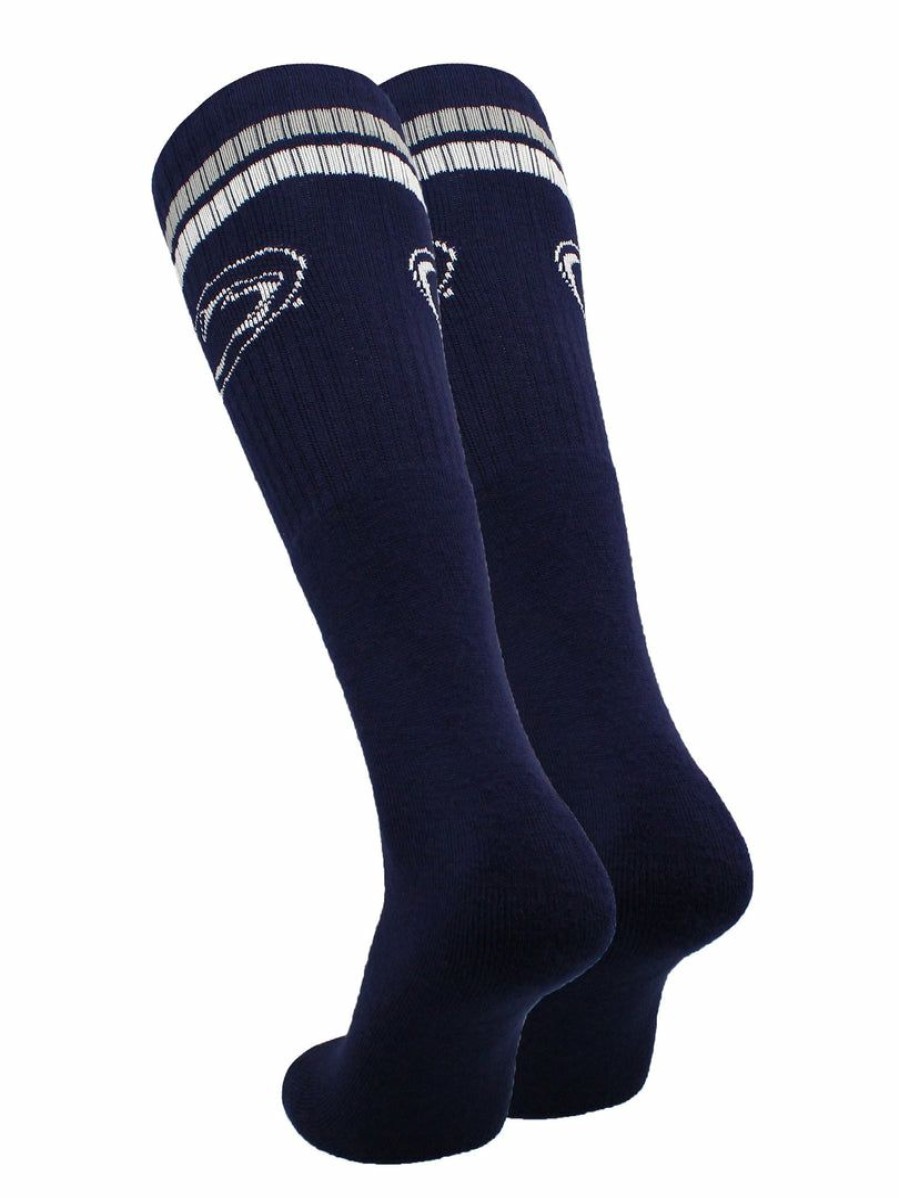 Ncaa Socks * | Outlet Tck Penn State Nittany Lions Socks Throwback Tube All Schools Blue/Grey/White