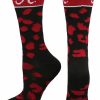 Ncaa Socks * | New Tck Alabama Crimson Tide Socks Womens Savage Crew Socks Crimson/Black