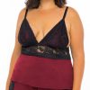 Lingerie * | Oh La La Cheri Plus Size Sleepless Nights Cami Set