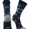 Ncaa Socks * | Buy Tck All Schools Penn State Nittany Lions Socks Crew Length Sock Mayhem Navy/Grey/White