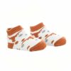 Ncaa Socks * | Promo Tck Texas Longhorns Toddler Socks Low Cut Little Fan Burnt Orange/White