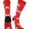 Ncaa Socks * | Coupon Tck Nebraska Cornhuskers Socks Crew Length Sock Mayhem Red/Black/White