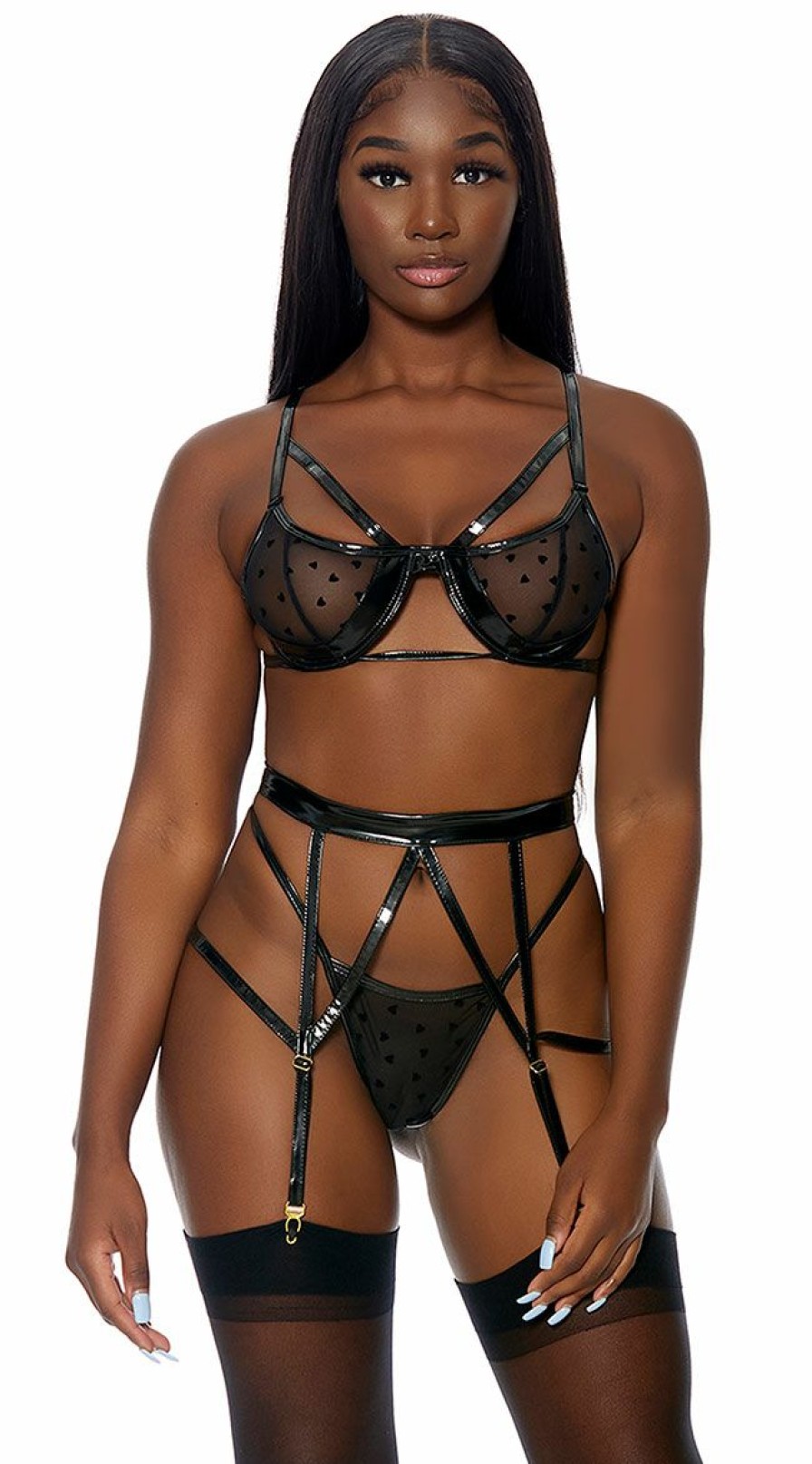 Lingerie * | Forplay Take To Heart Lingerie Set