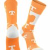 Ncaa Socks * | Coupon Tck Tennessee Volunteers Socks Crew Length Sock Mayhem All Schools Orange/White