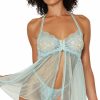 Lingerie * | Dreamgirl Mint To Please Flyaway Babydoll Set