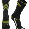 Ncaa Socks * | New Tck Iowa Hawkeyes Socks University Of Iowa Hawkeyes Champion Crew Socks All Schools Black/Gold